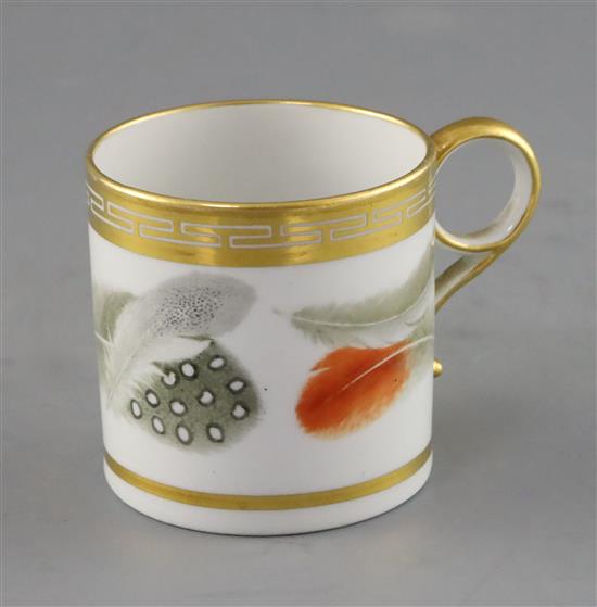 A Flight and Barr coffee can, c.1802-5, H. 6.1cm